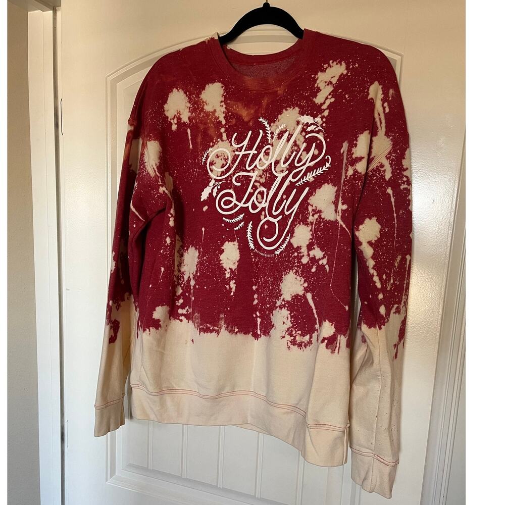 Southern Bliss | Size Med Holly Jolly Tie Dye Sweatshirt